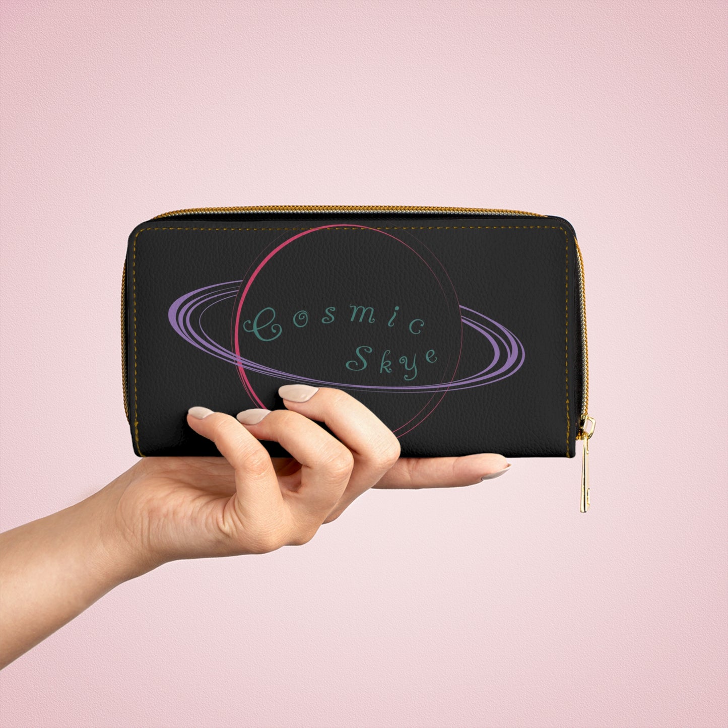 Cosmic Skye LOGO Zipper Wallet