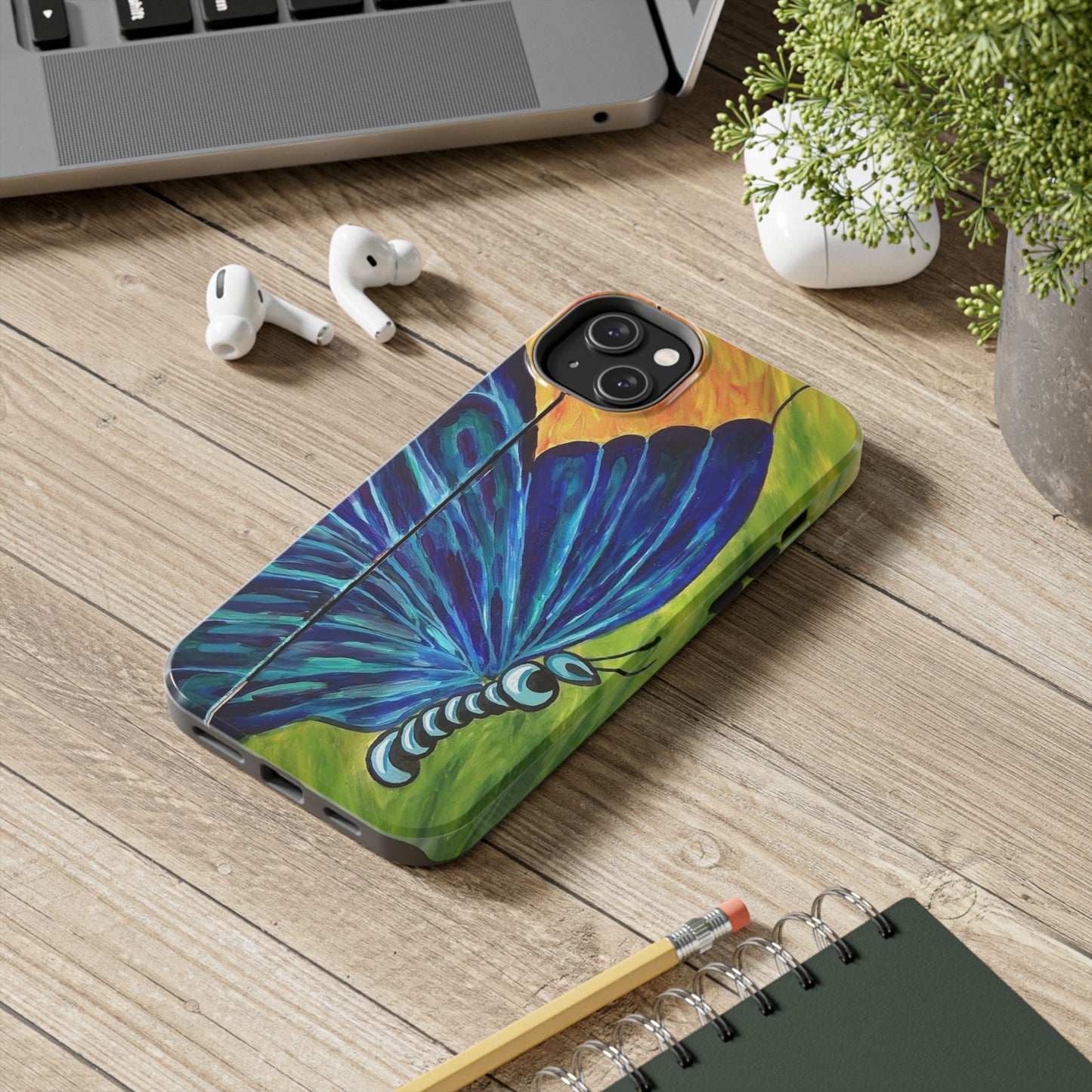 Painted Butterfly Tough Phone Cases