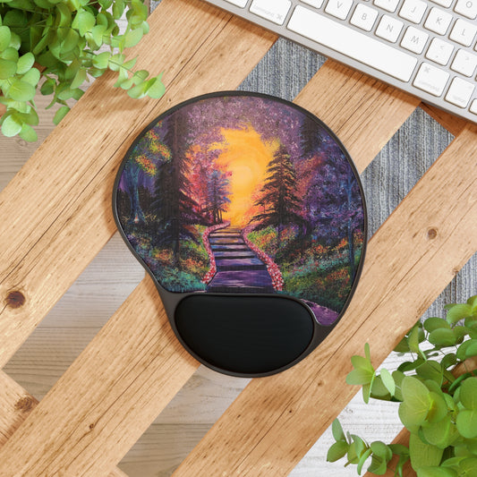 Fantasy Forest Mouse Pad With Wrist Rest