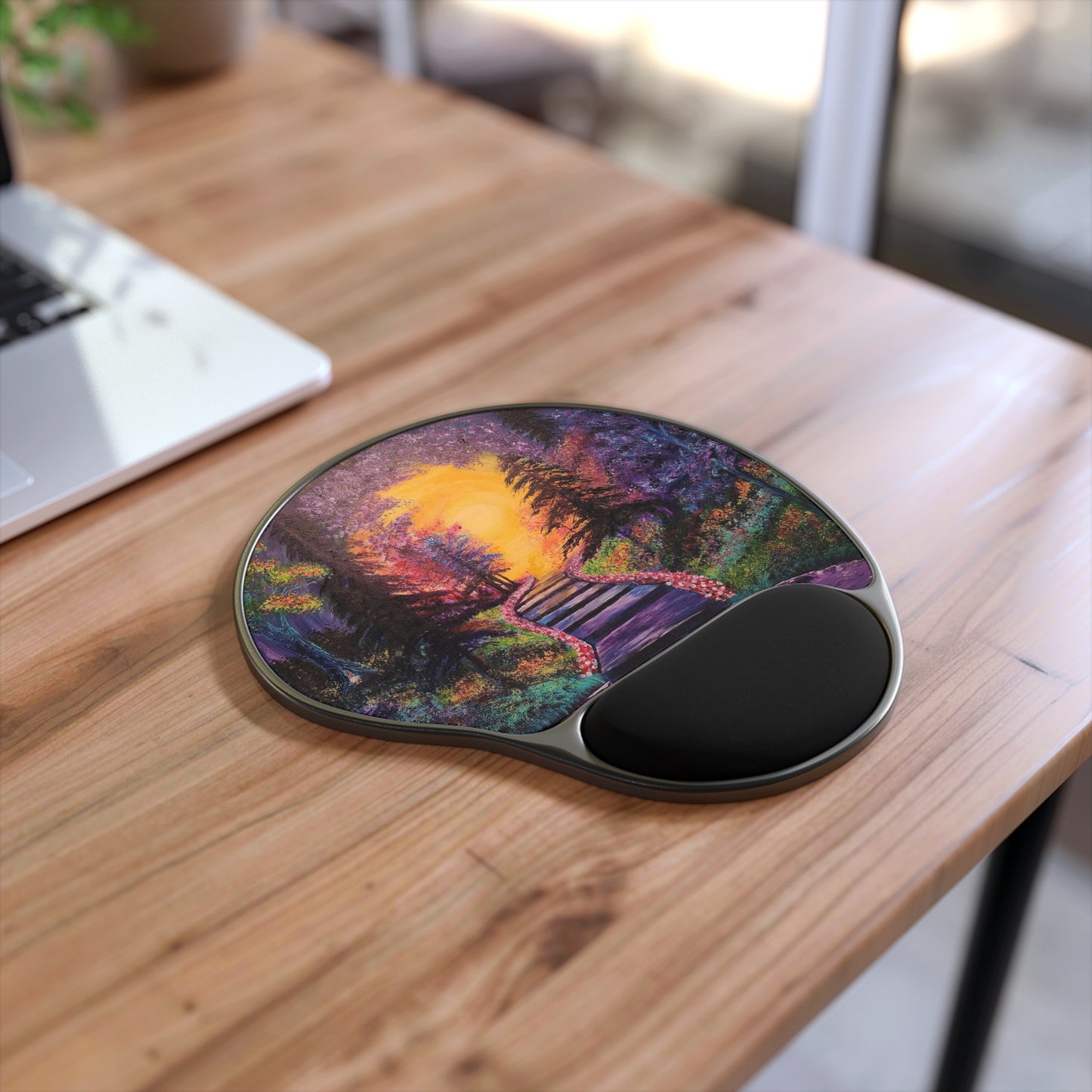 Fantasy Forest Mouse Pad With Wrist Rest