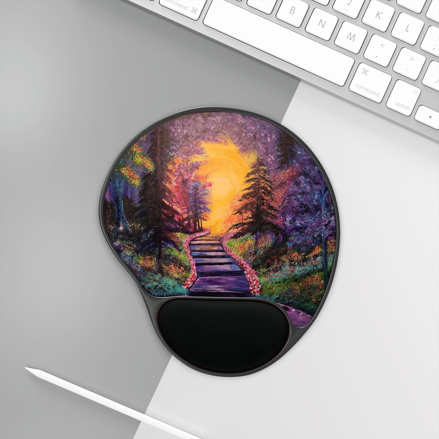 Fantasy Forest Mouse Pad With Wrist Rest