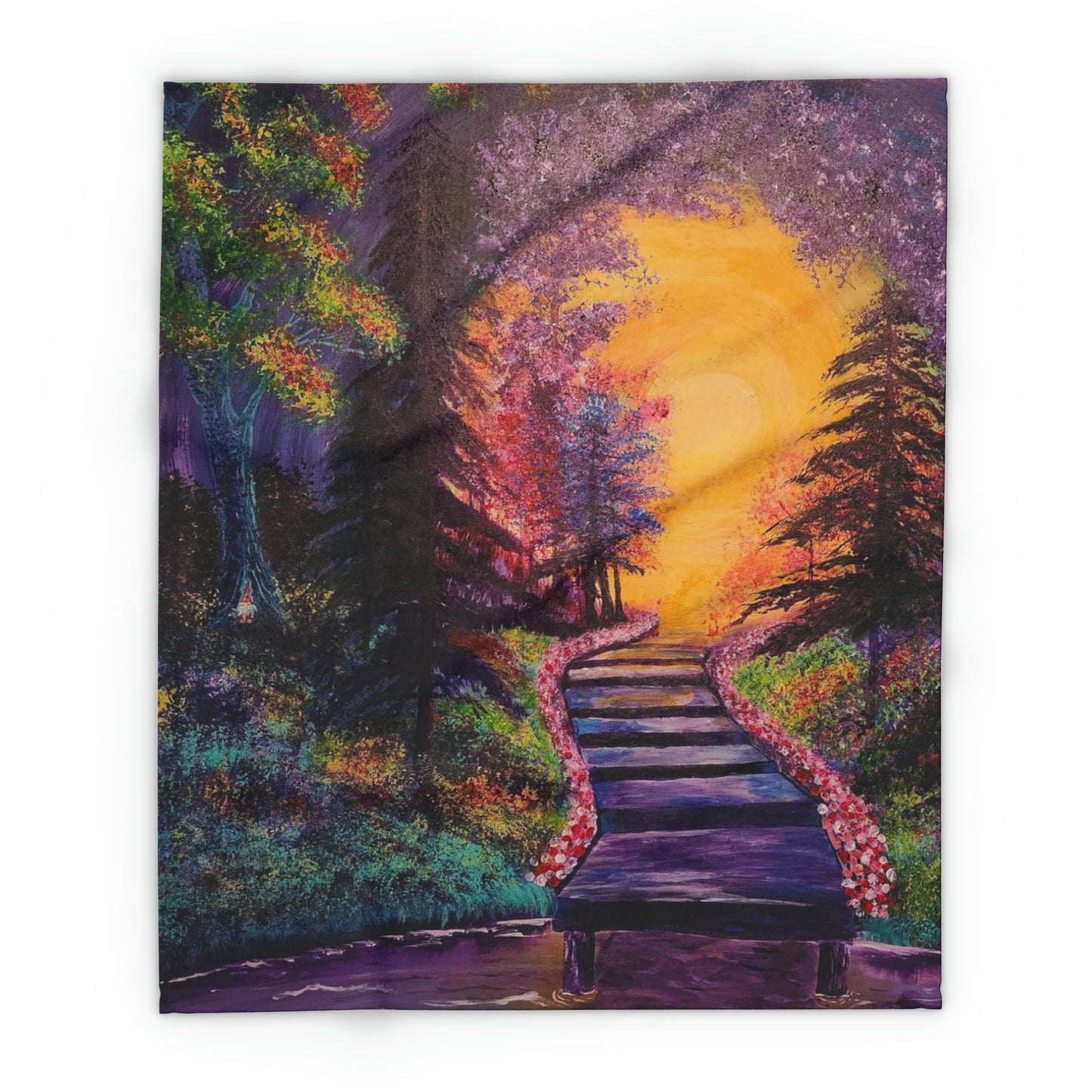 Bright Meadow - Fleece Blanket