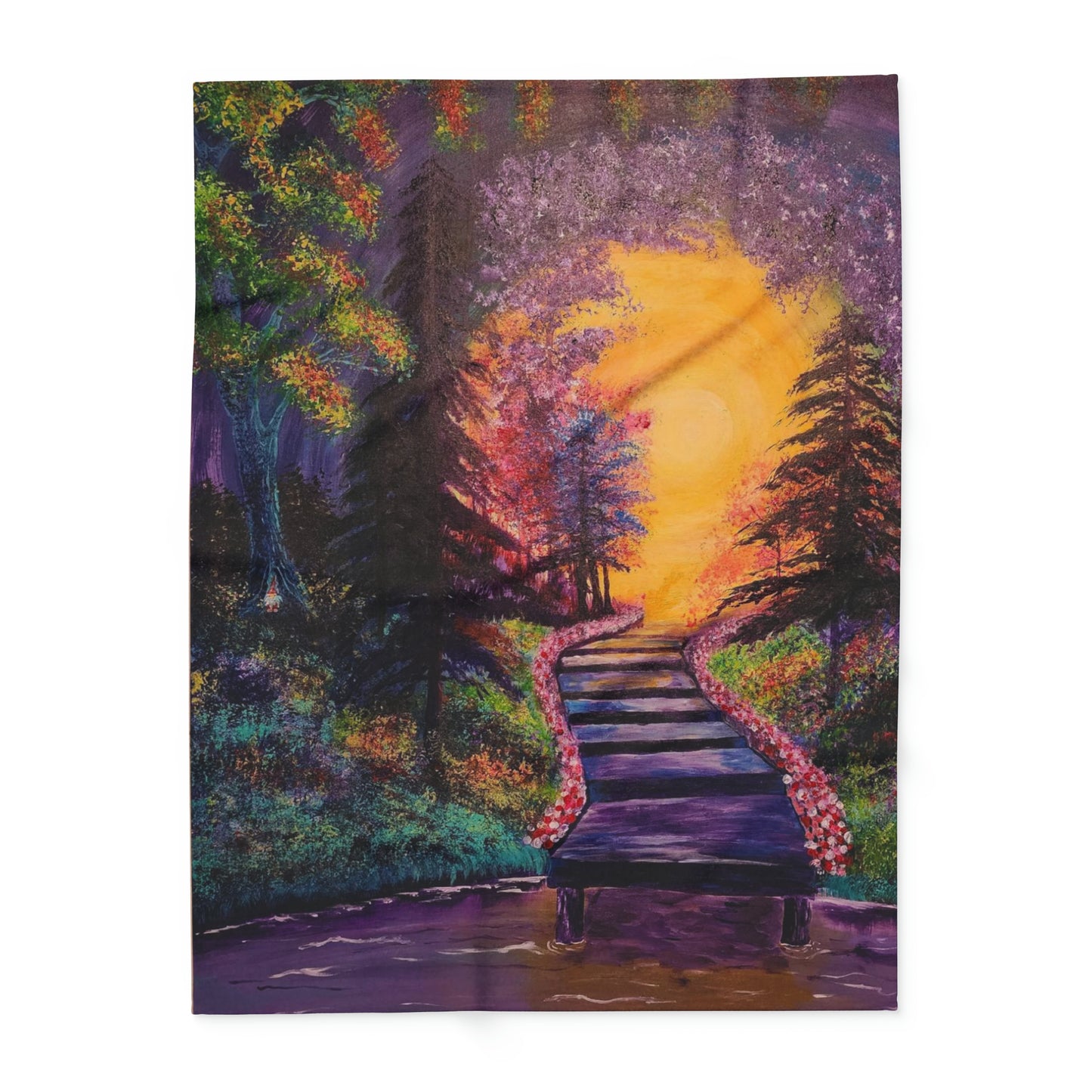 Bright Meadow - Fleece Blanket