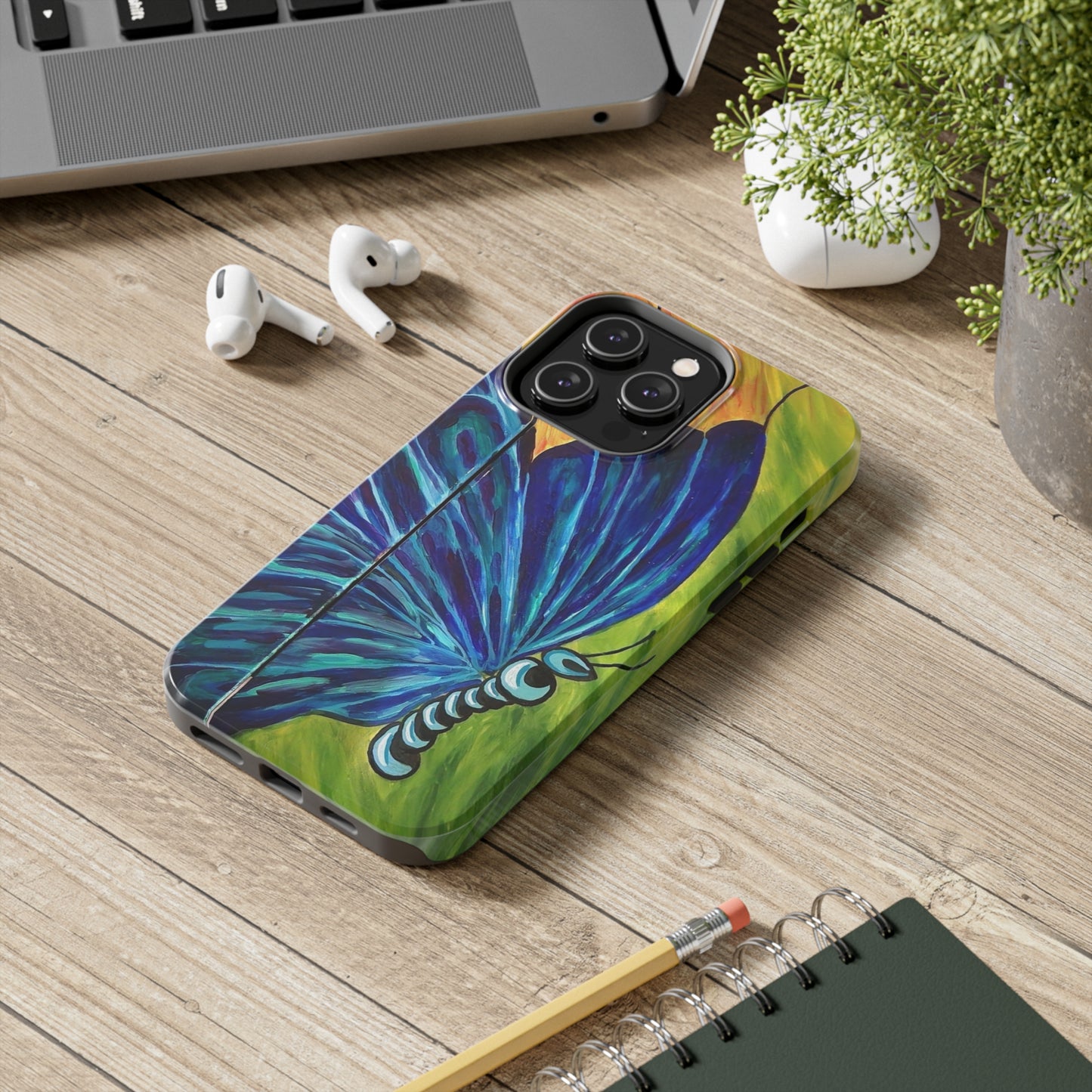 Painted Butterfly Tough Phone Cases