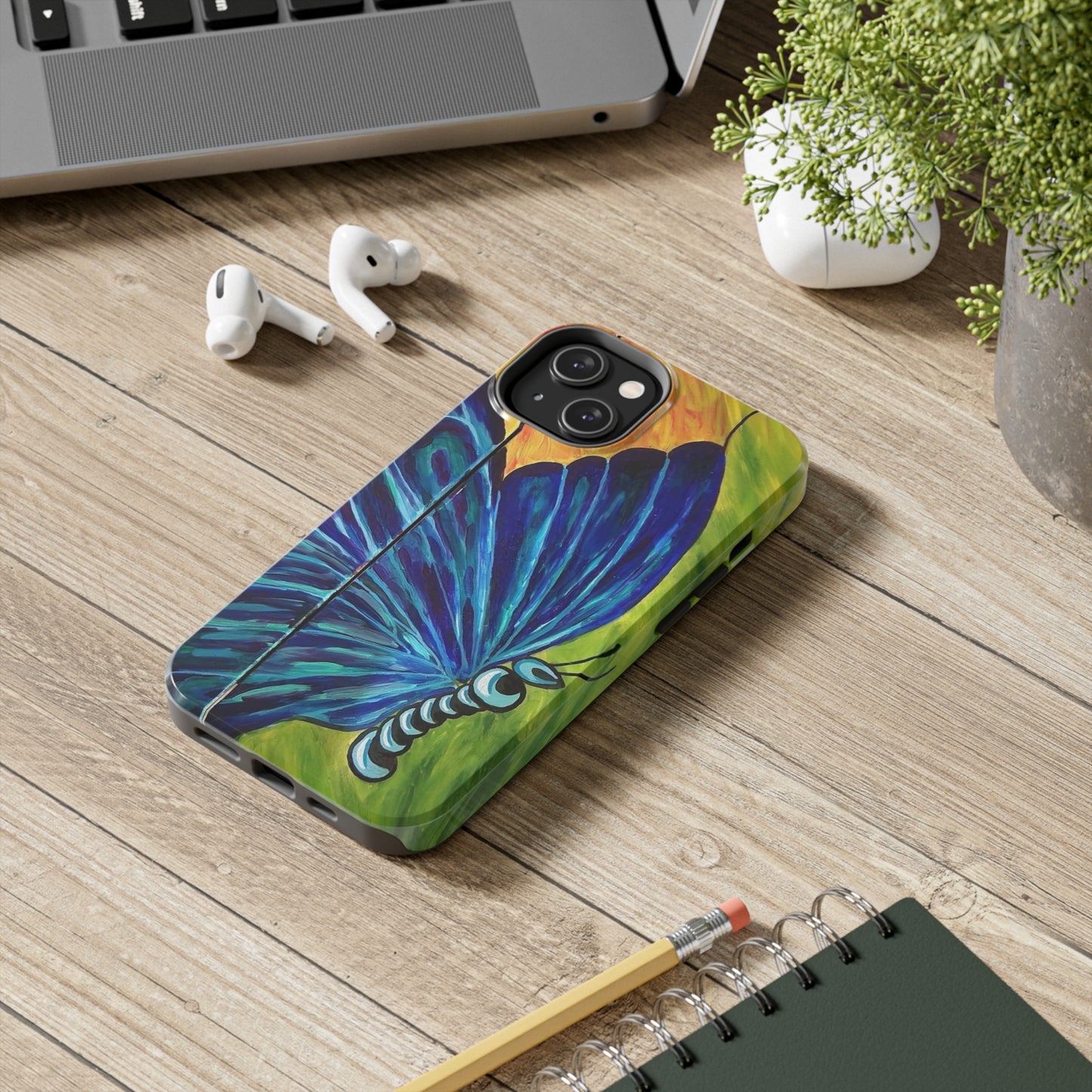 Painted Butterfly Tough Phone Cases