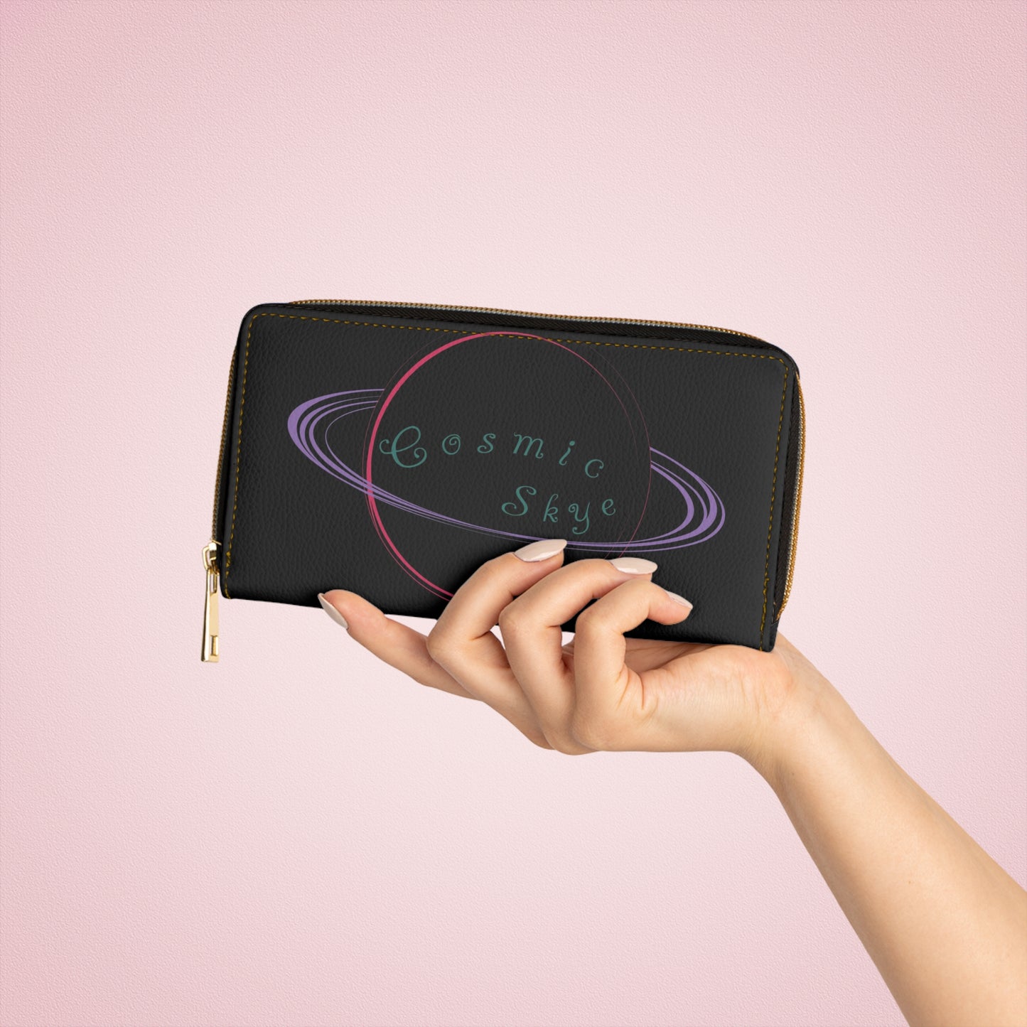 Cosmic Skye LOGO Zipper Wallet