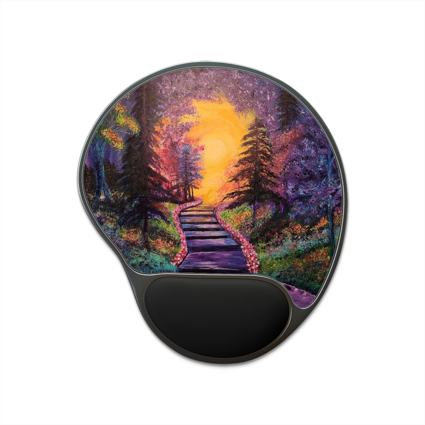 Fantasy Forest Mouse Pad With Wrist Rest