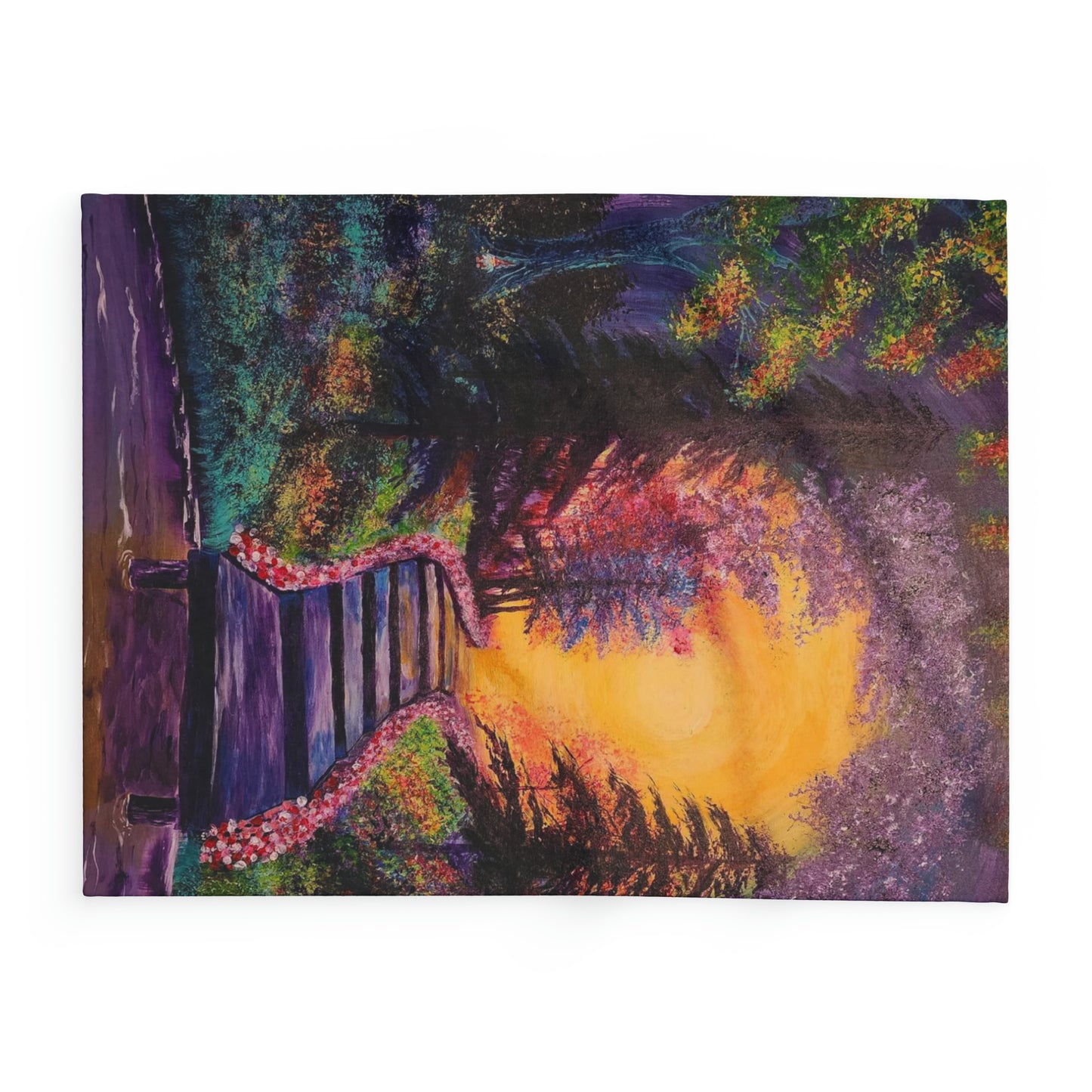 Bright Meadow - Fleece Blanket