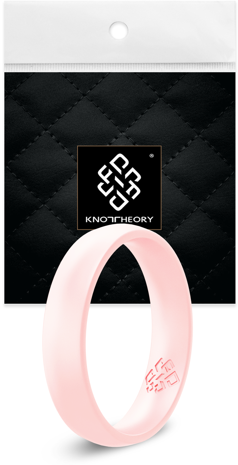 Pearly Pink Breathable Silicone Ring For Women