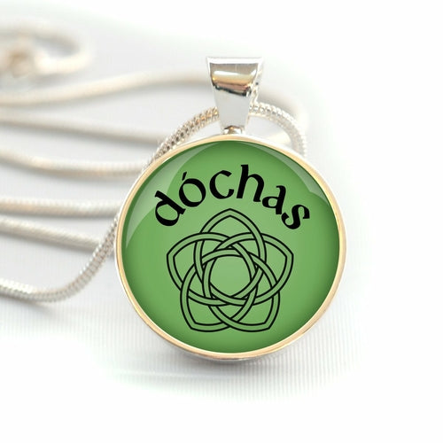 Dóchas – Irish "Hope" Celtic Rose Silver-Plated Necklace & Bracelet