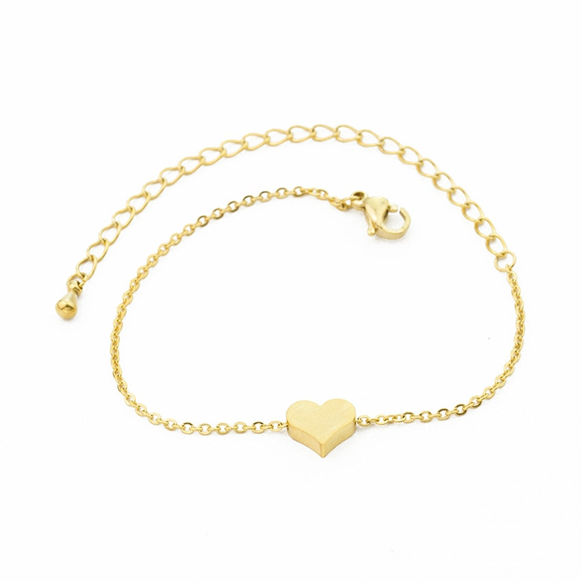 Tiny Heart Bracelet For Women SS