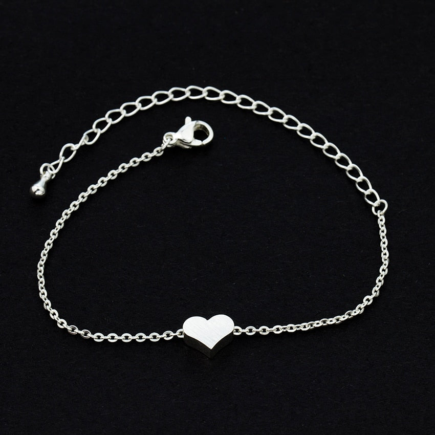 Tiny Heart Bracelet For Women SS