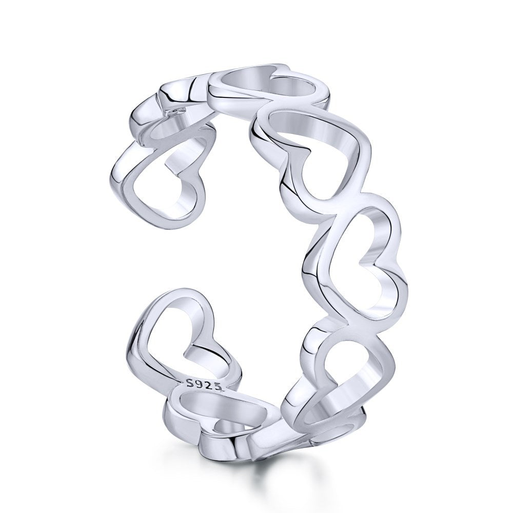 SILVER INFINITY HEART 925 Sterling Silver