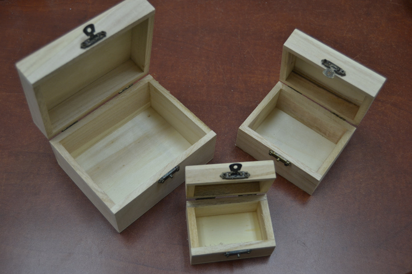 3 Pcs Set Handmade Wood Storage Wood Boxes