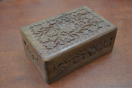 Handmade Flower Storage Wood Box