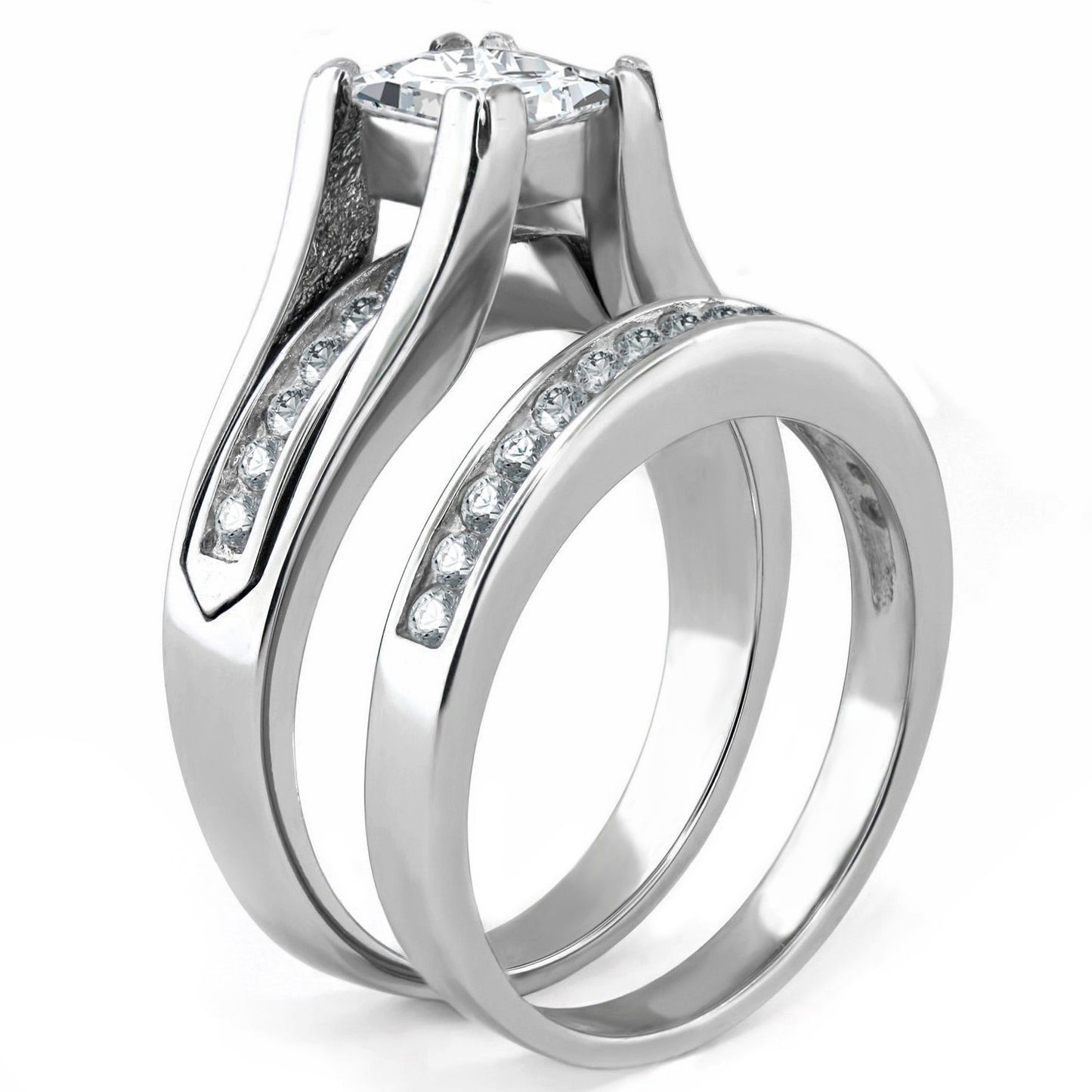 Women SS Bridal Sets Wedding Rings