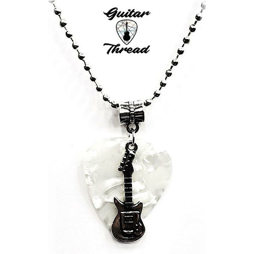 Handmade Guitar Pick Necklace | Guitar Charm Necklace