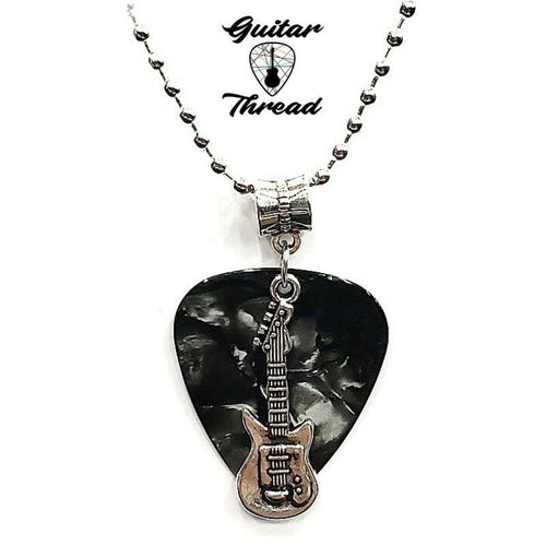 Handmade Guitar Pick Necklace | Guitar Charm Necklace