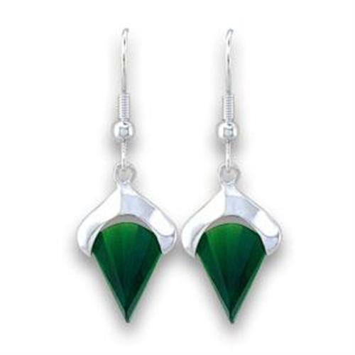 Emerald Green Teardrop Earrings