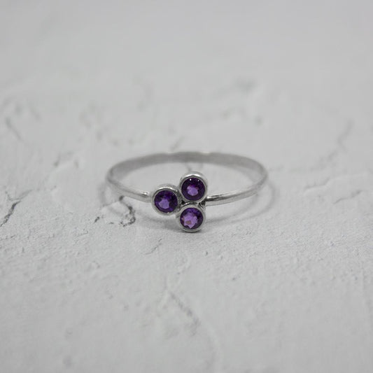 Amethyst Cluster Sterling Silver