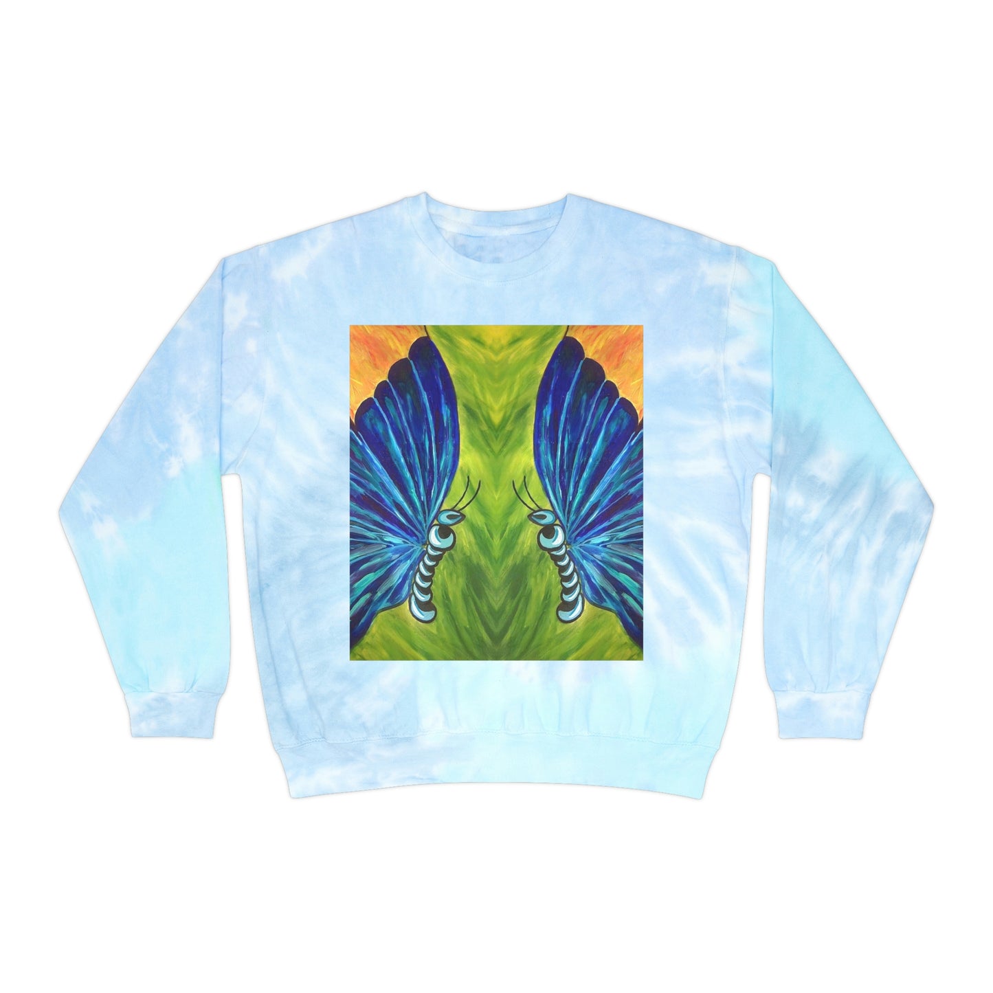 Butterfly Painting Tie-Dye Sweatshirt