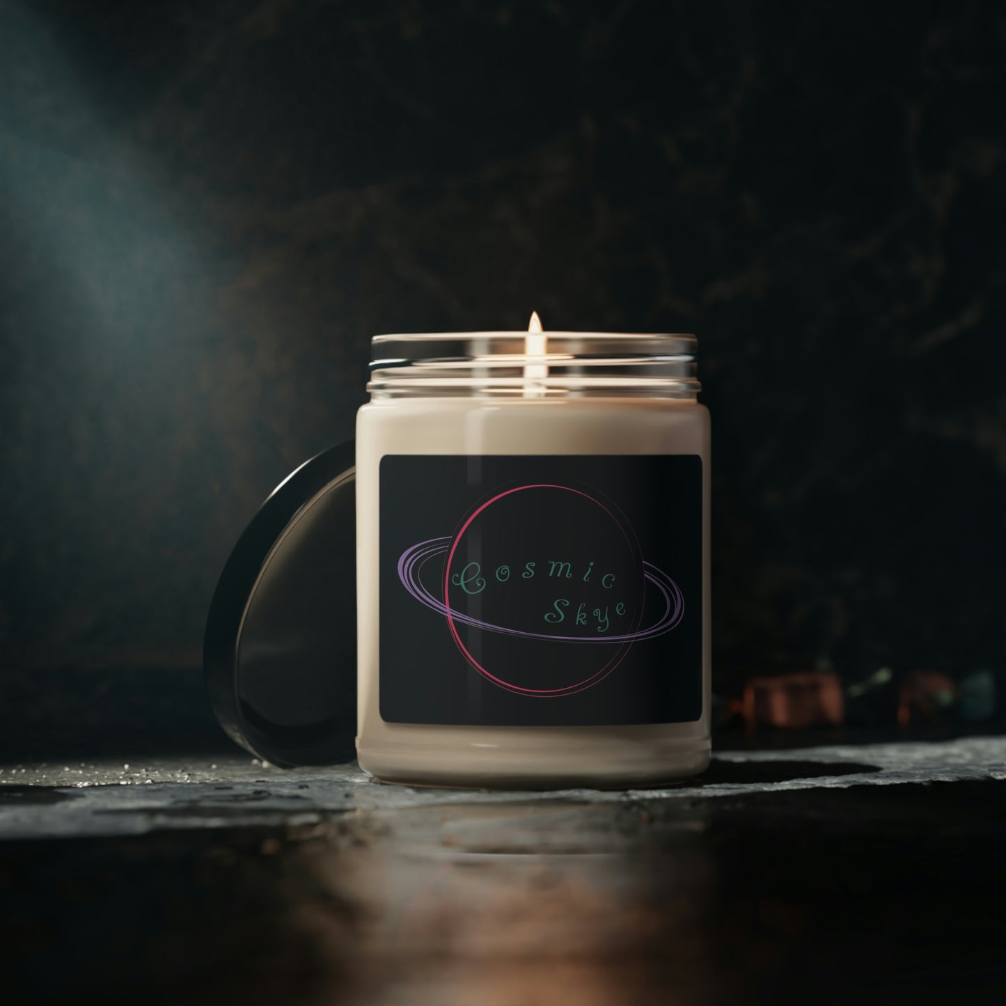 White Sage & Lavender Cosmic Skye LOGO Scented Soy Candle, 9oz