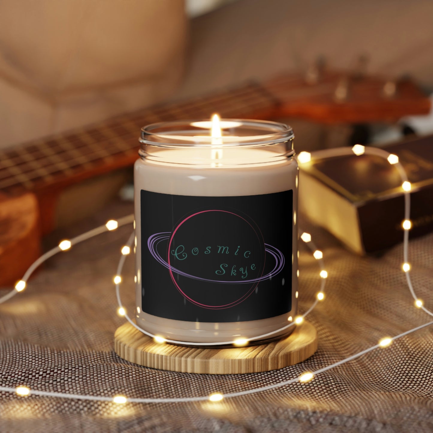 White Sage & Lavender Cosmic Skye LOGO Scented Soy Candle, 9oz