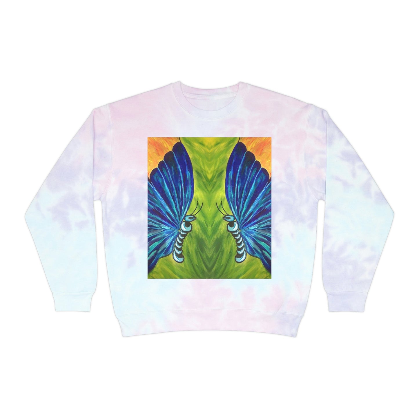 Butterfly Painting Tie-Dye Sweatshirt