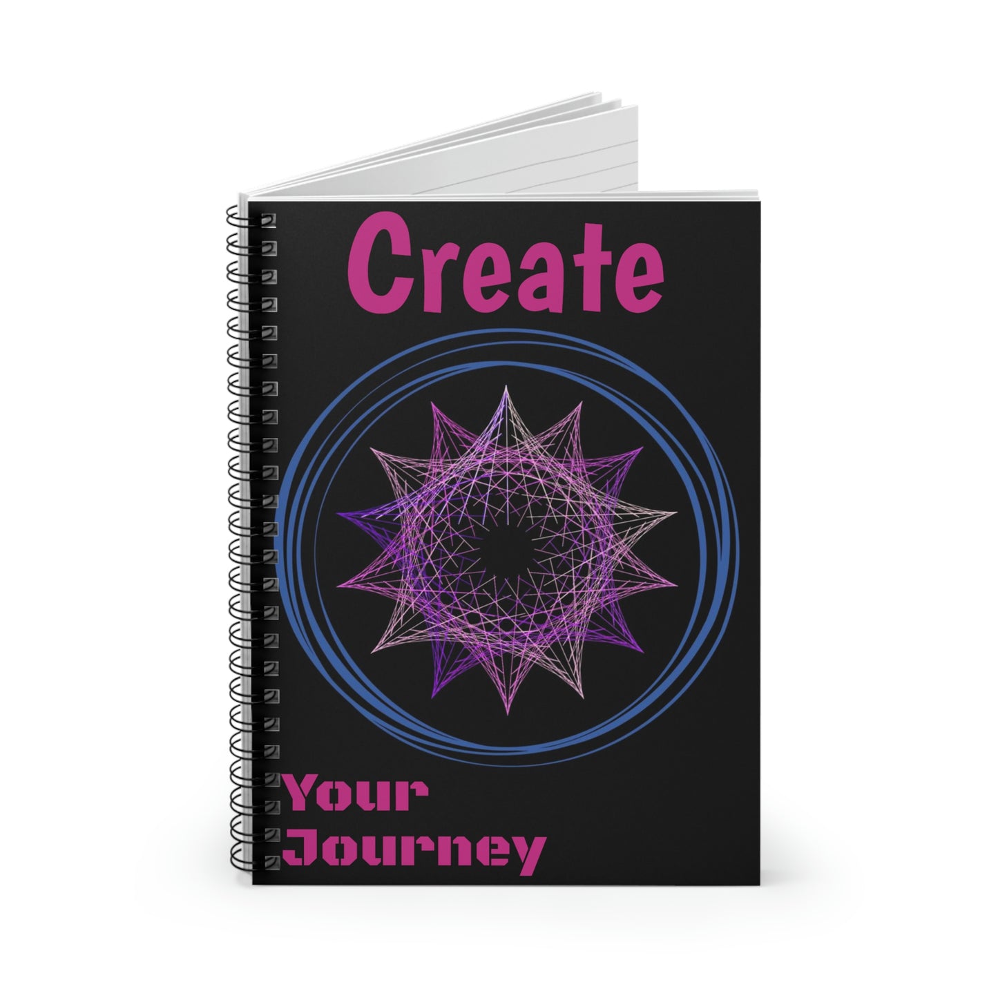 Create Your Journey Spiral Notebook - Ruled Line