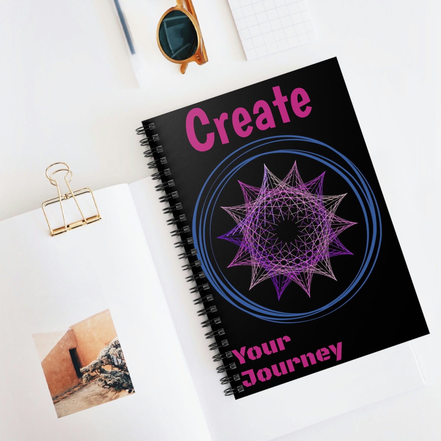 Create Your Journey Spiral Notebook - Ruled Line