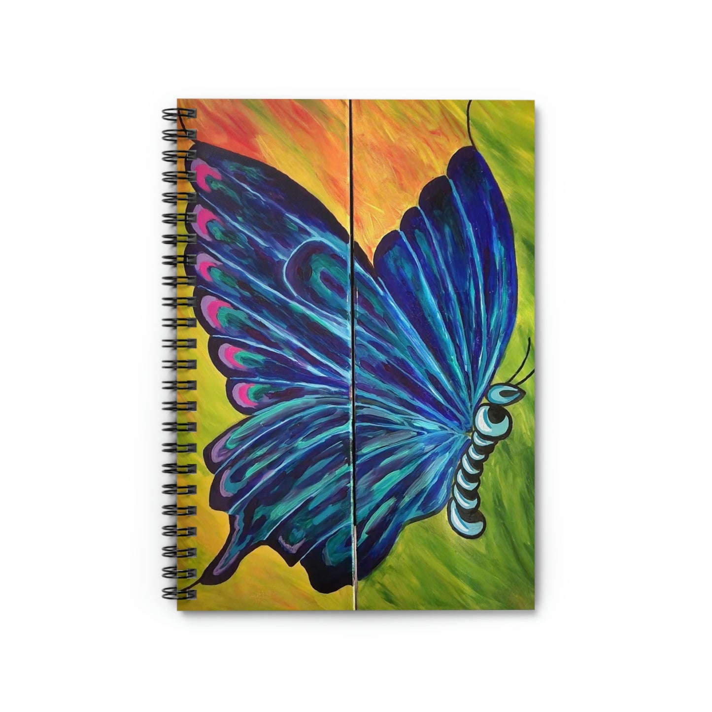 BUTTERFLY PAINTING Spiral Notebook - Ruled Line