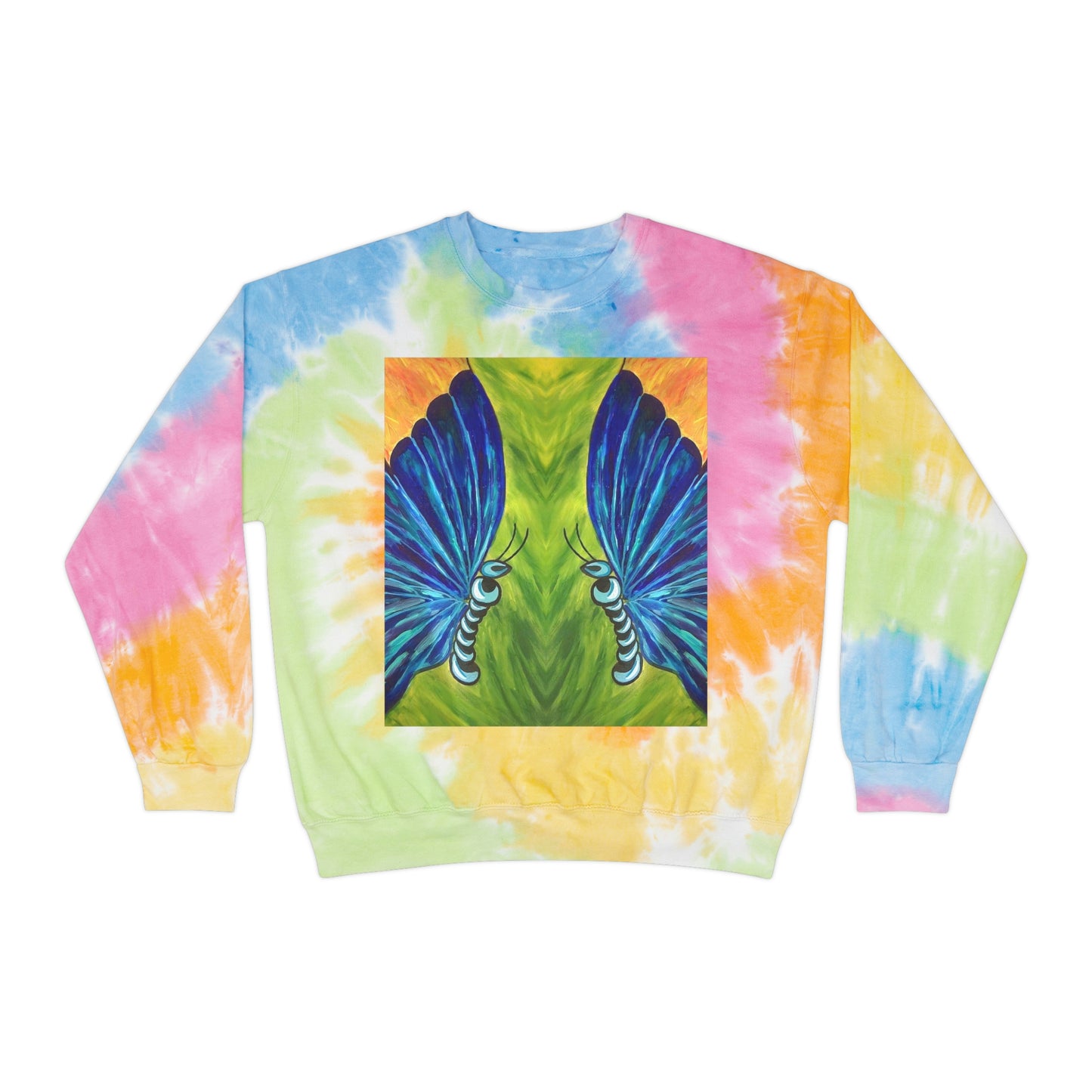 Butterfly Painting Tie-Dye Sweatshirt