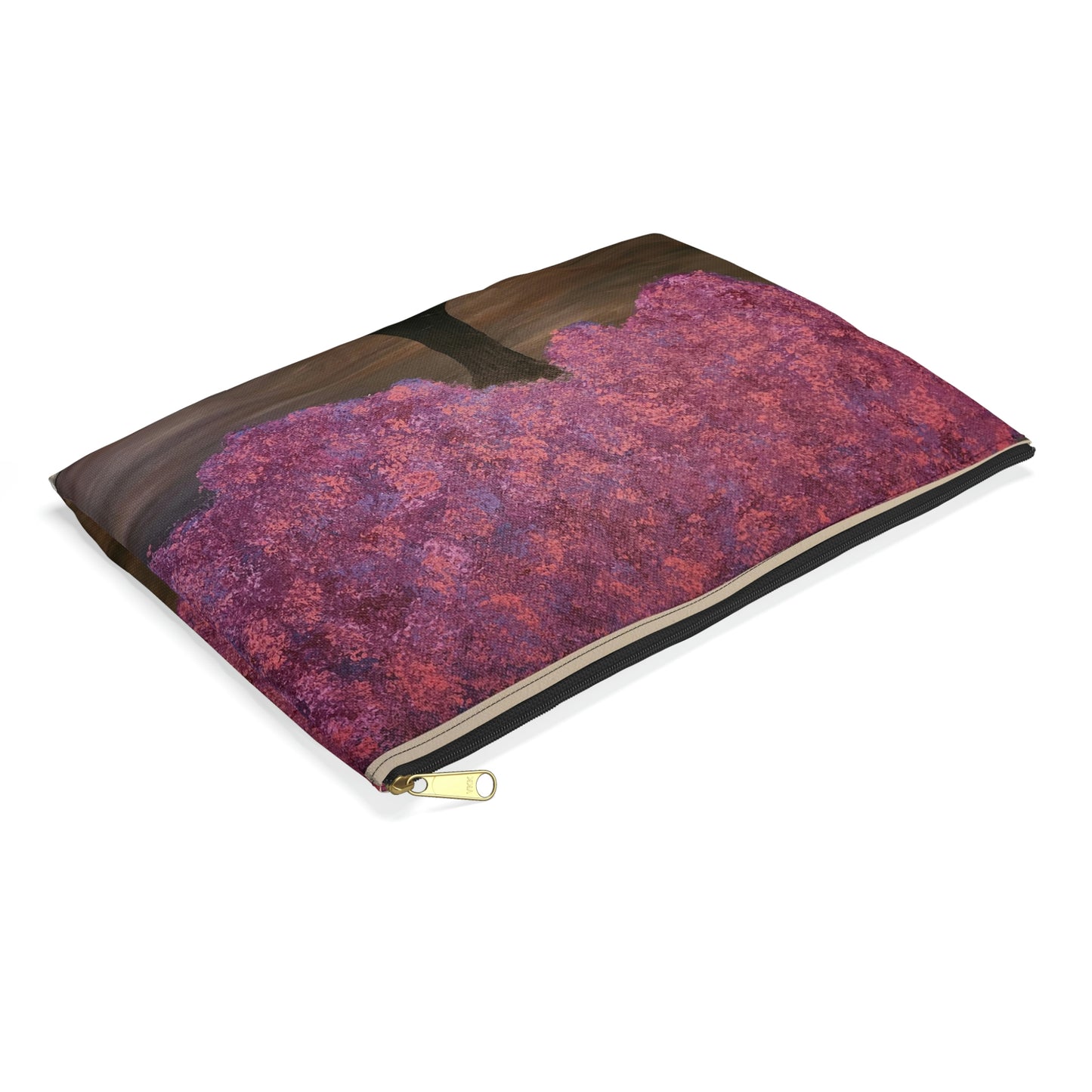 Purple Tree Painting Accessory Pouch